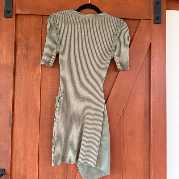 Jonathan Simkhai Intermix Olive Green dress - Picture 8 of 9